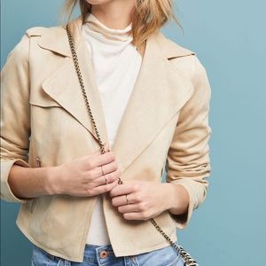 Anthropologie suede jacket